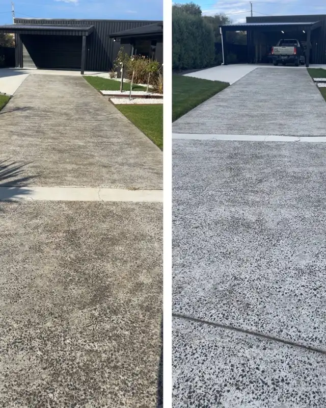 pressure wash berfore after